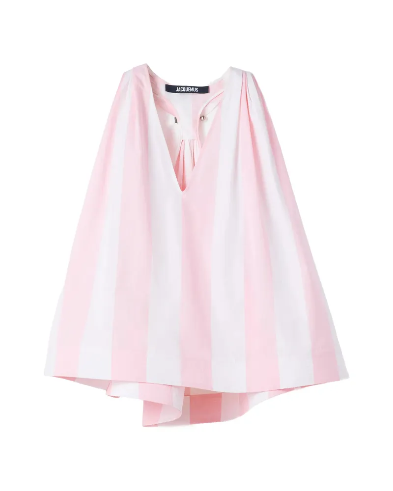 Jacquemus Norma Striped Vest Pink
