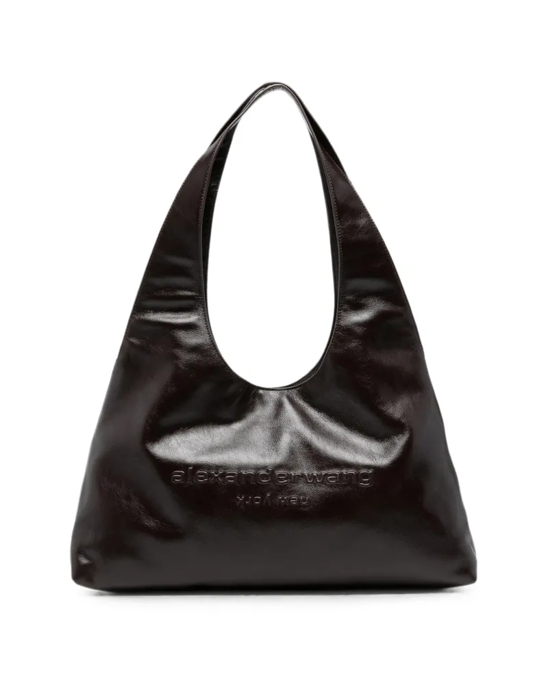 Alexander Wang Medium Pike Logo-embossed Leather Tote Bag Brown
