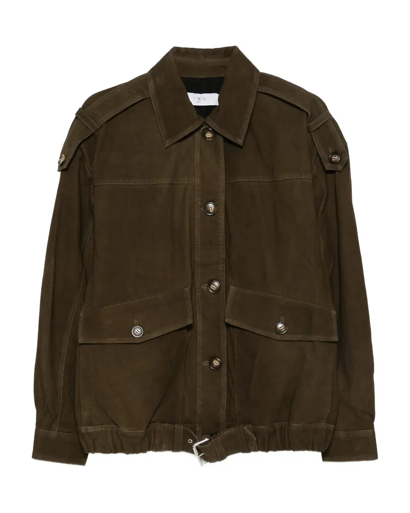 IRO Leather Jacket Green