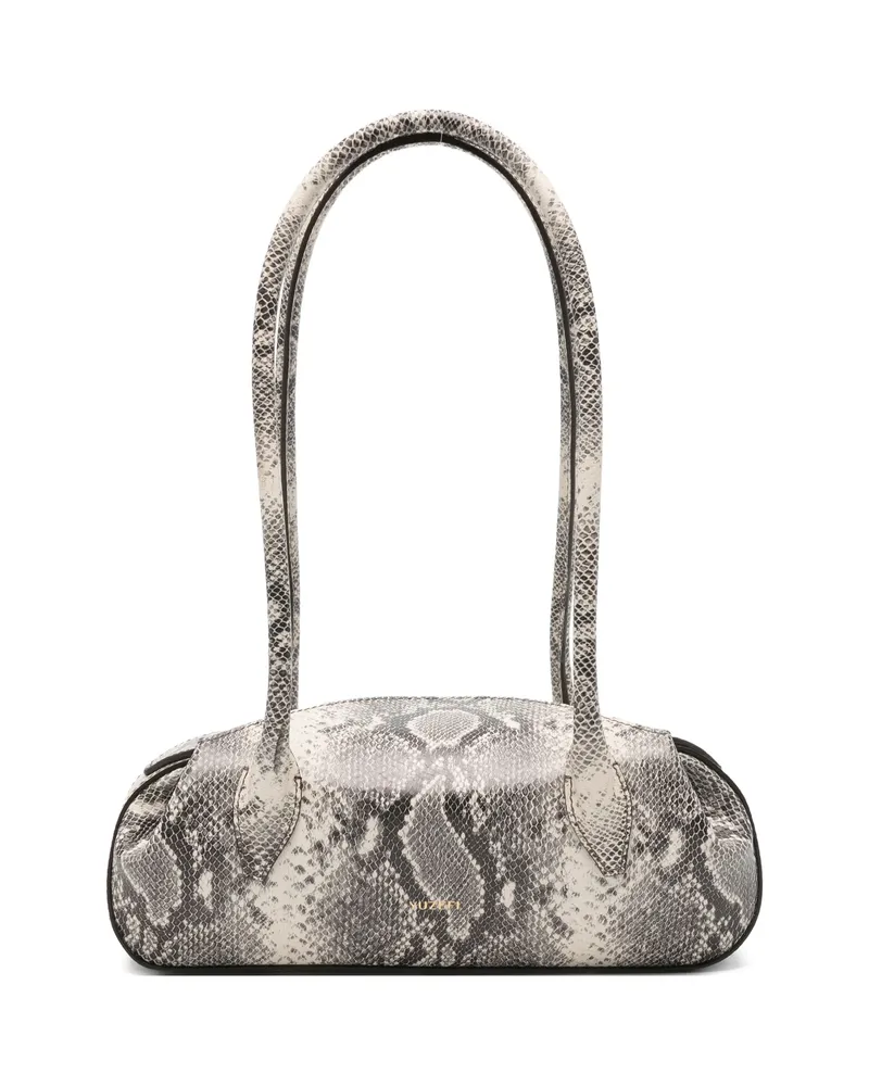 YUZEFI Mini Oyster Shoulder Bag Neutrals