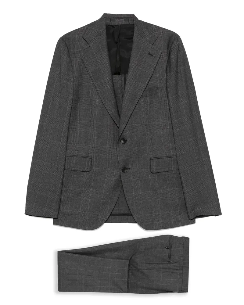 Tagliatore Virgin-wool Three-piece Suit Grey