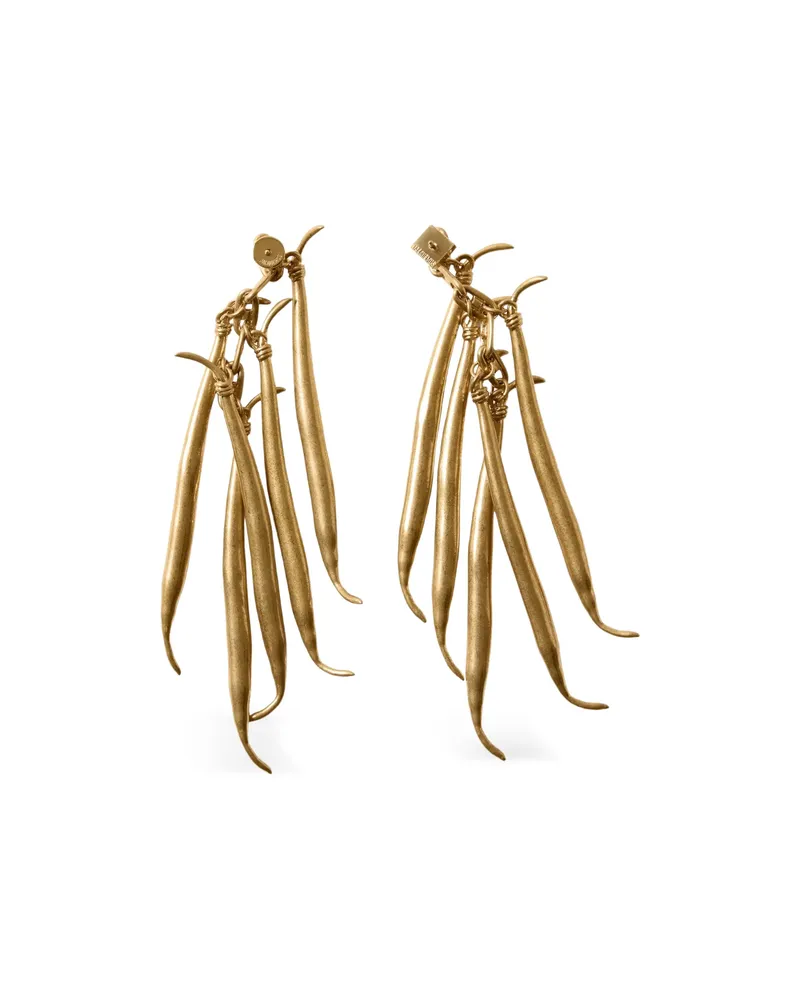 Jacquemus The Bloucles Haricots Drop Earrings Gold