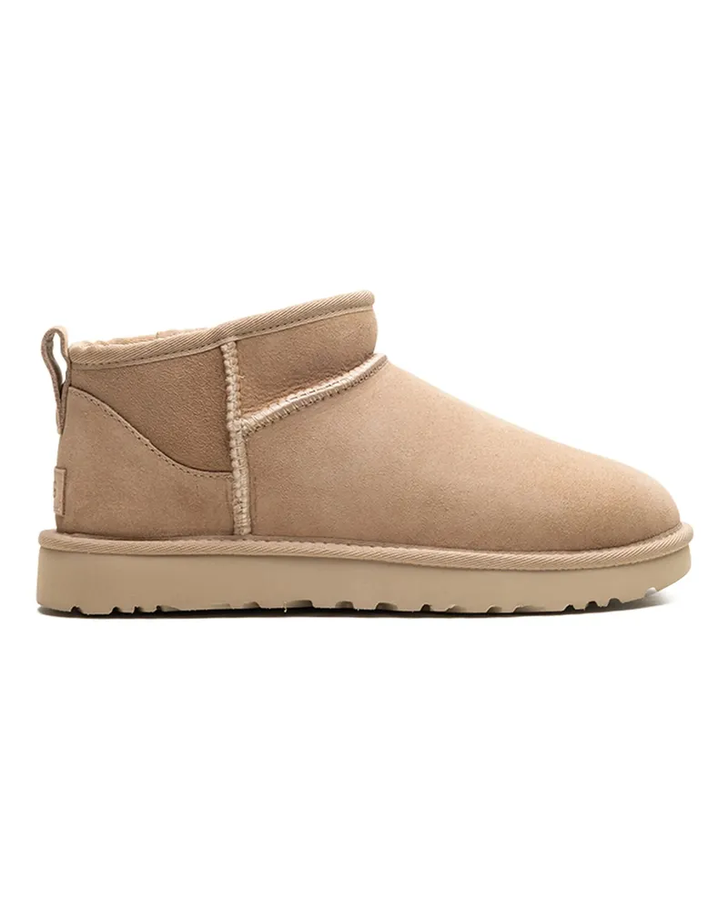 UGG Ultra Mini Logo-patch Boots Neutrals
