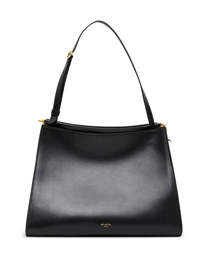 Alaïa Leather Shoulder Bag Black