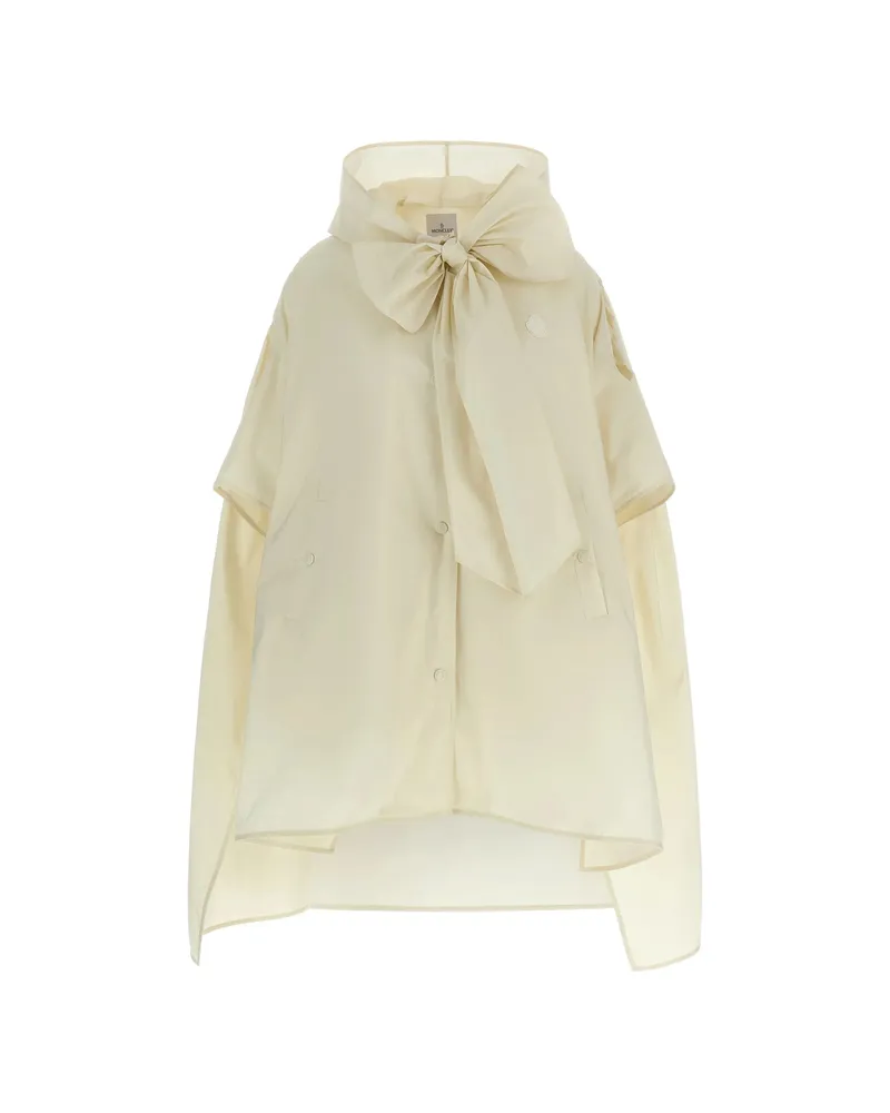 Moncler Logo-patch Cape Neutrals