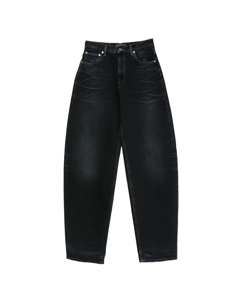 Haikure Faded Barrel-leg Jeans Blue