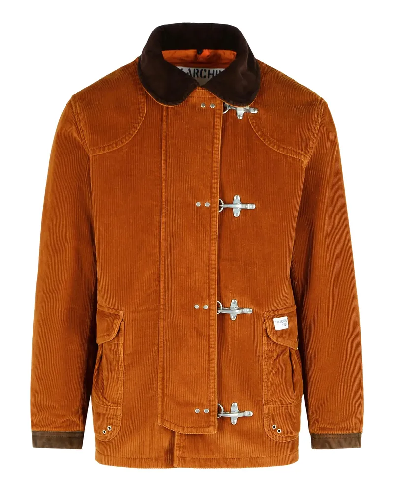 Fay Corduroy Jacket Brown