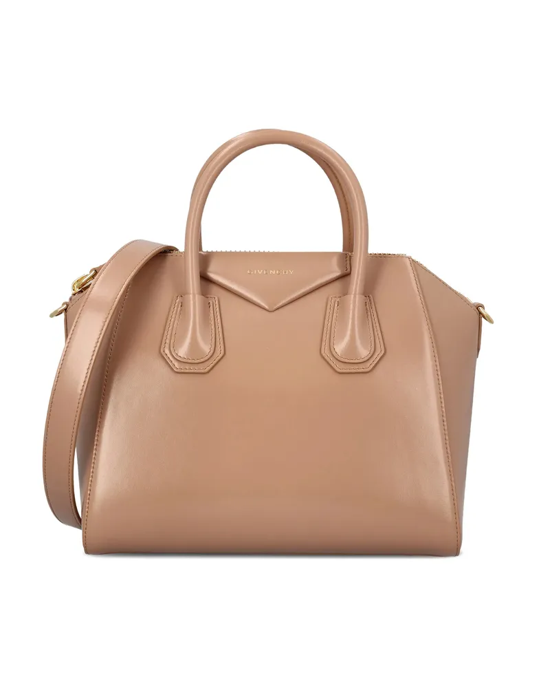 Givenchy Small Antigona Top-handle Leather Tote Bag Neutrals