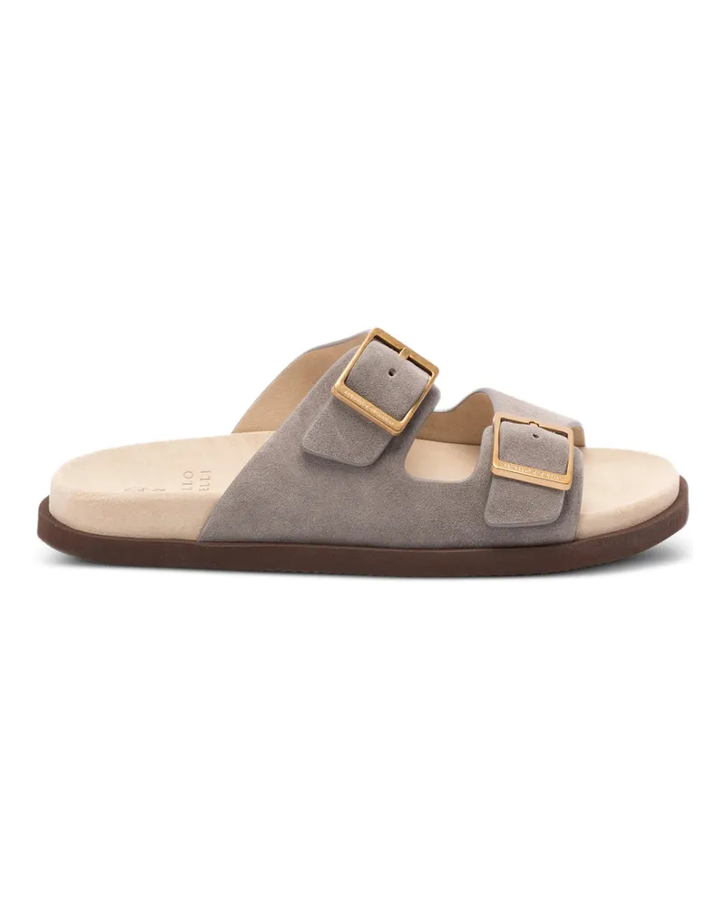 Brunello Cucinelli Buckle-strap Sandals Grey