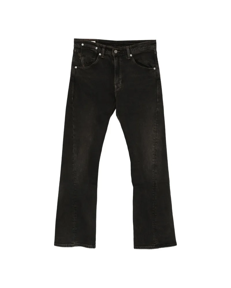 Levi's Logo-patch Straight-leg Jeans Black