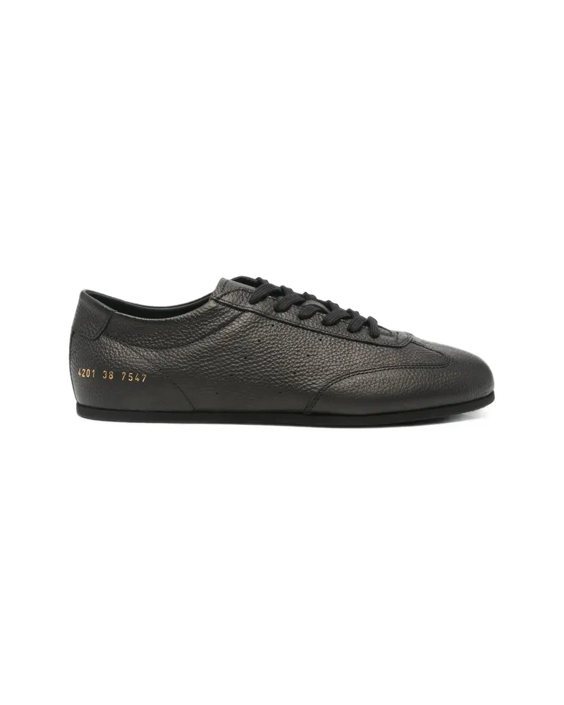 Common Projects Grained Leather Sneakers Brown