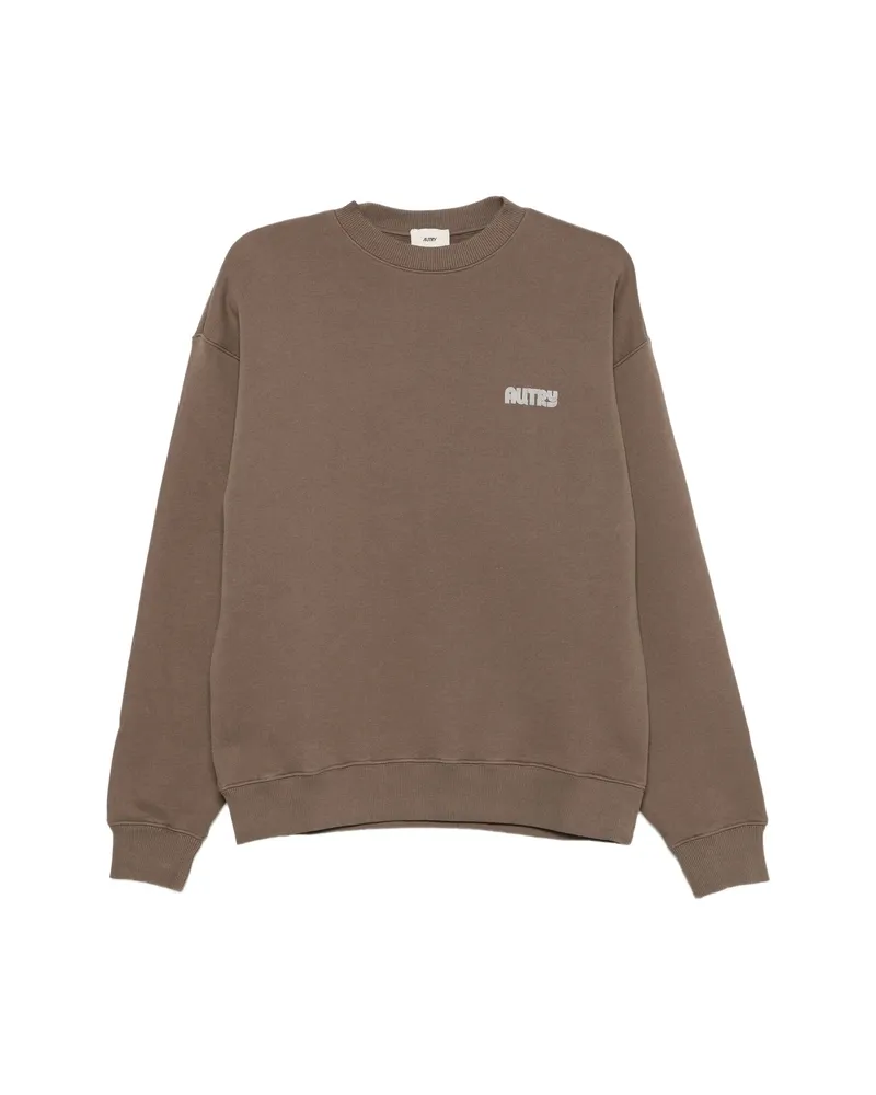 AUTRY Logo-print Sweatshirt Brown