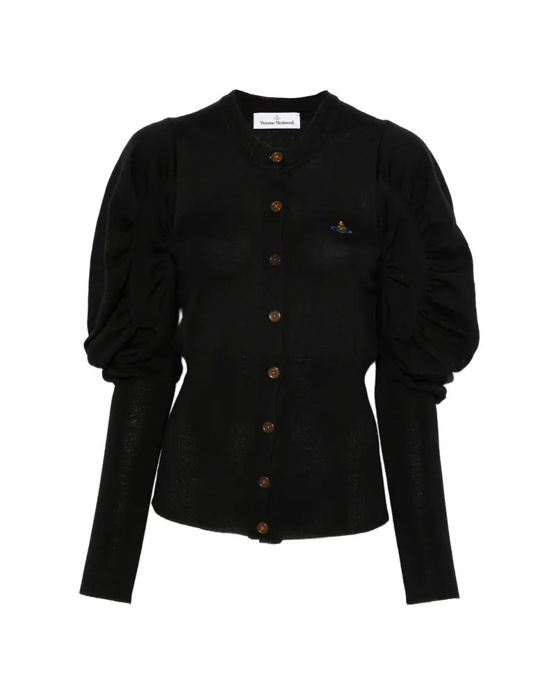 Vivienne Westwood Orb-embroidered Wool Sweater Black