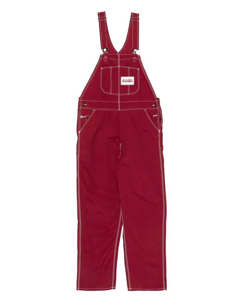 Napapijri Contrast-stitching Jumpsuit Red