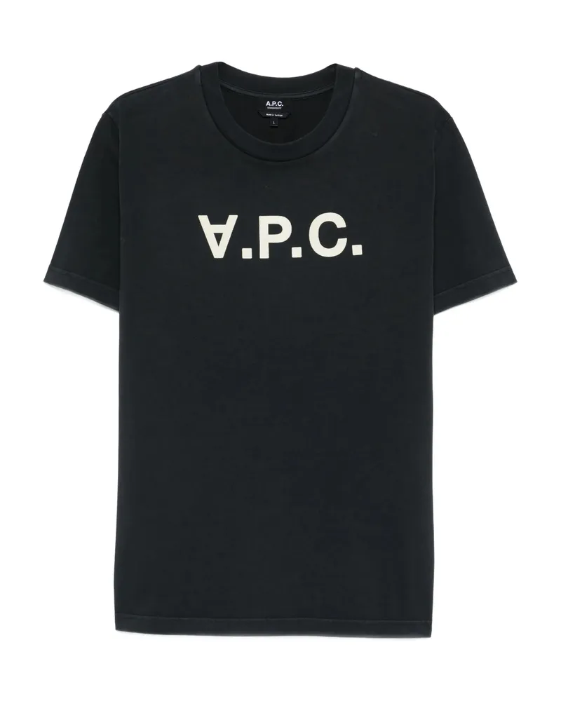 A.P.C. A. p.c. Logo-detail T-shirt Black