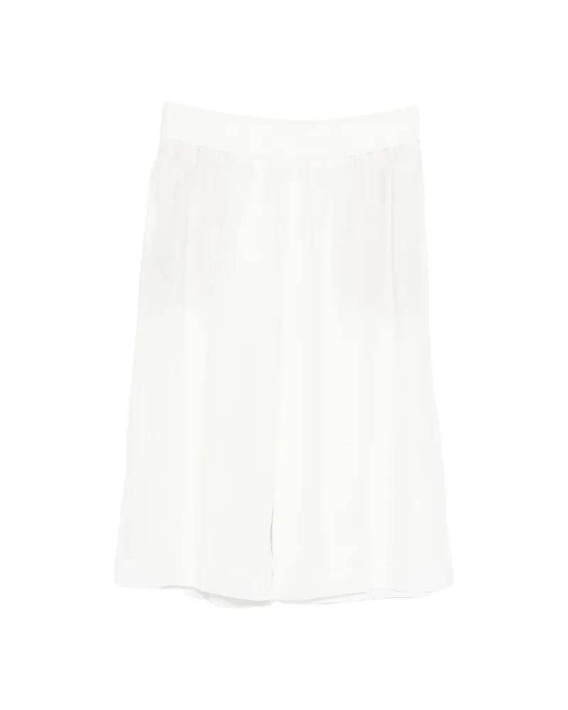 Brunello Cucinelli Elasticated-waist Knee-length Shorts White