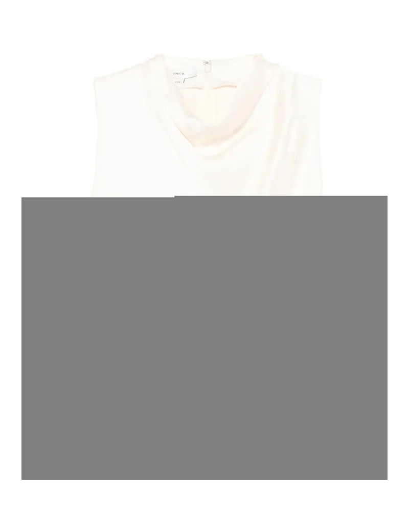 Vince Cowl-neck Sleeveless Top Neutrals