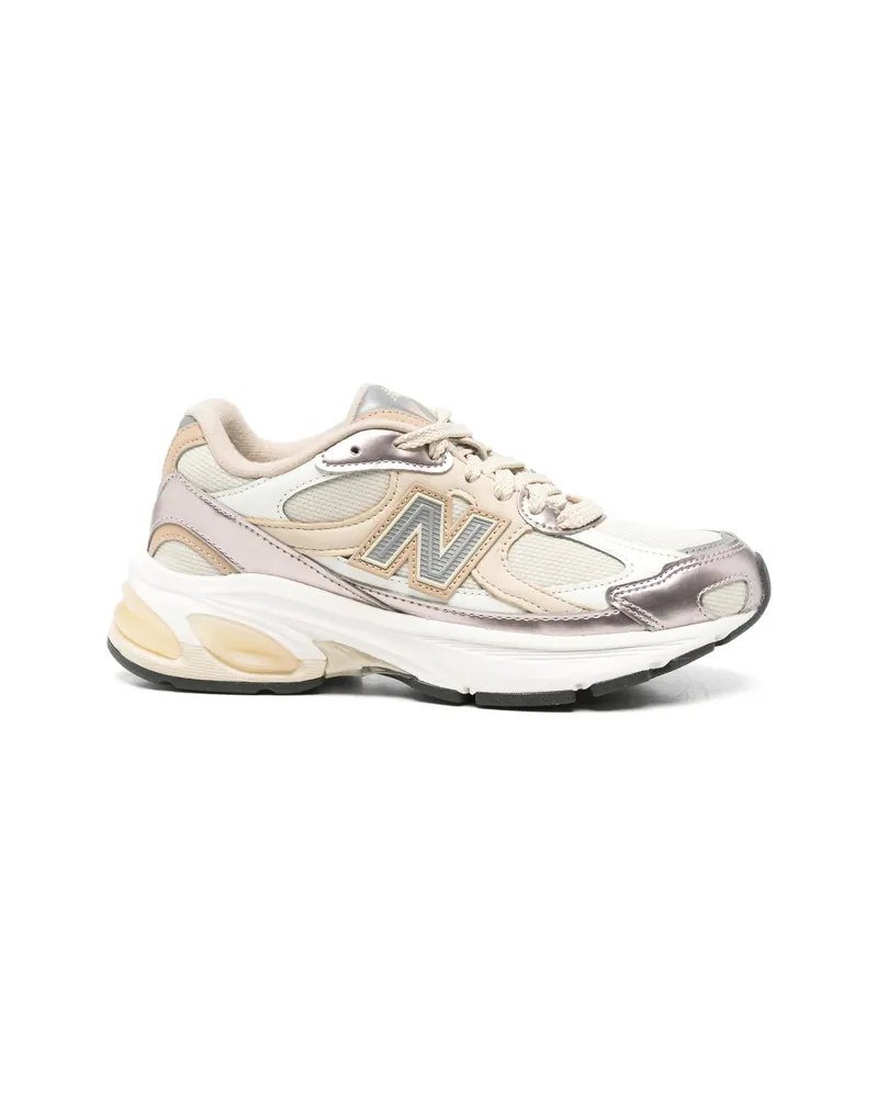 New Balance Panelled Lace-up Sneakers Neutrals
