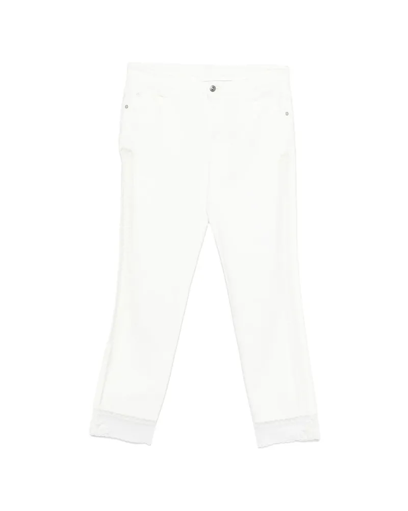 Ermanno Scervino Lace-trim Jeans White