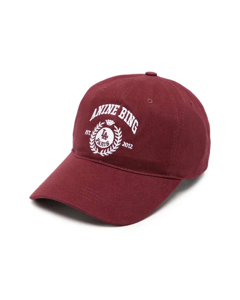 Anine Bing Jereny Logo-embroidered Baseball Cap Red