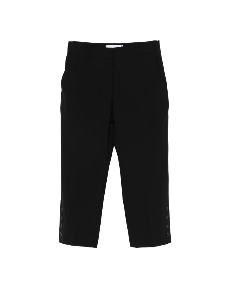 IRO Aqua Button-embellished Trousers Black