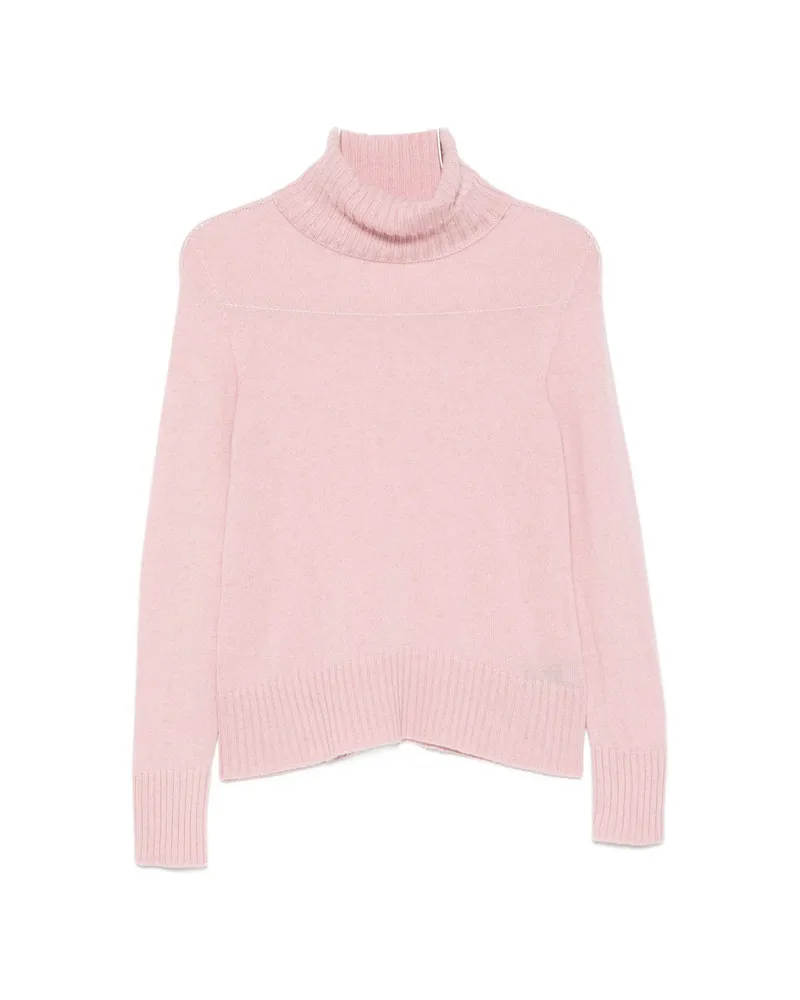 ARAGONA Turtleneck Sweater Pink