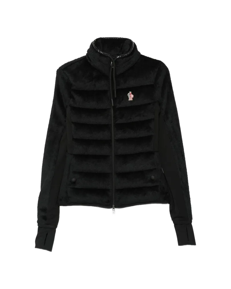 Moncler Padded Fleece Cardigan Black