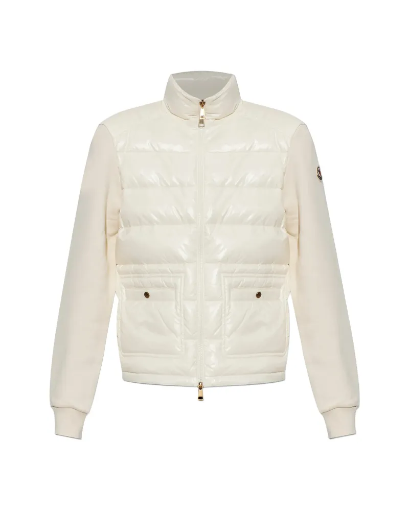 Moncler Horizontal-quilted Padded Jacket White