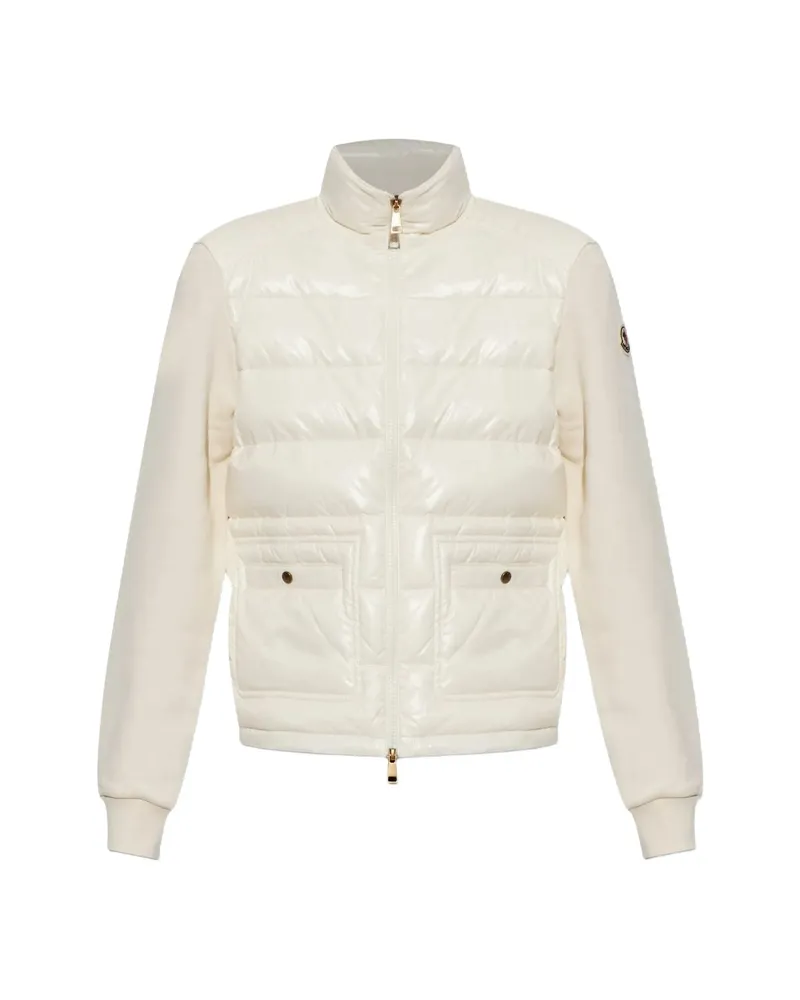 Moncler Horizontal-quilted Padded Jacket White