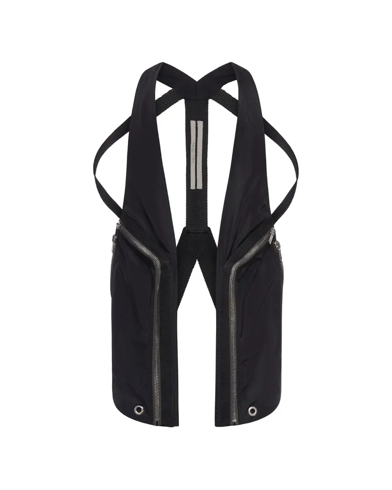 Rick Owens Bauhaus Zip Vest Black