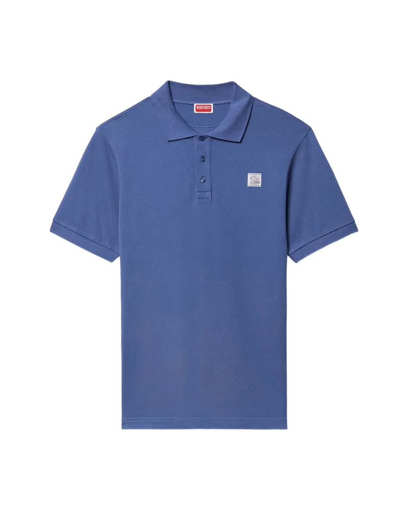 Kenzo Work And Play Cotton Polo Shirt Blue