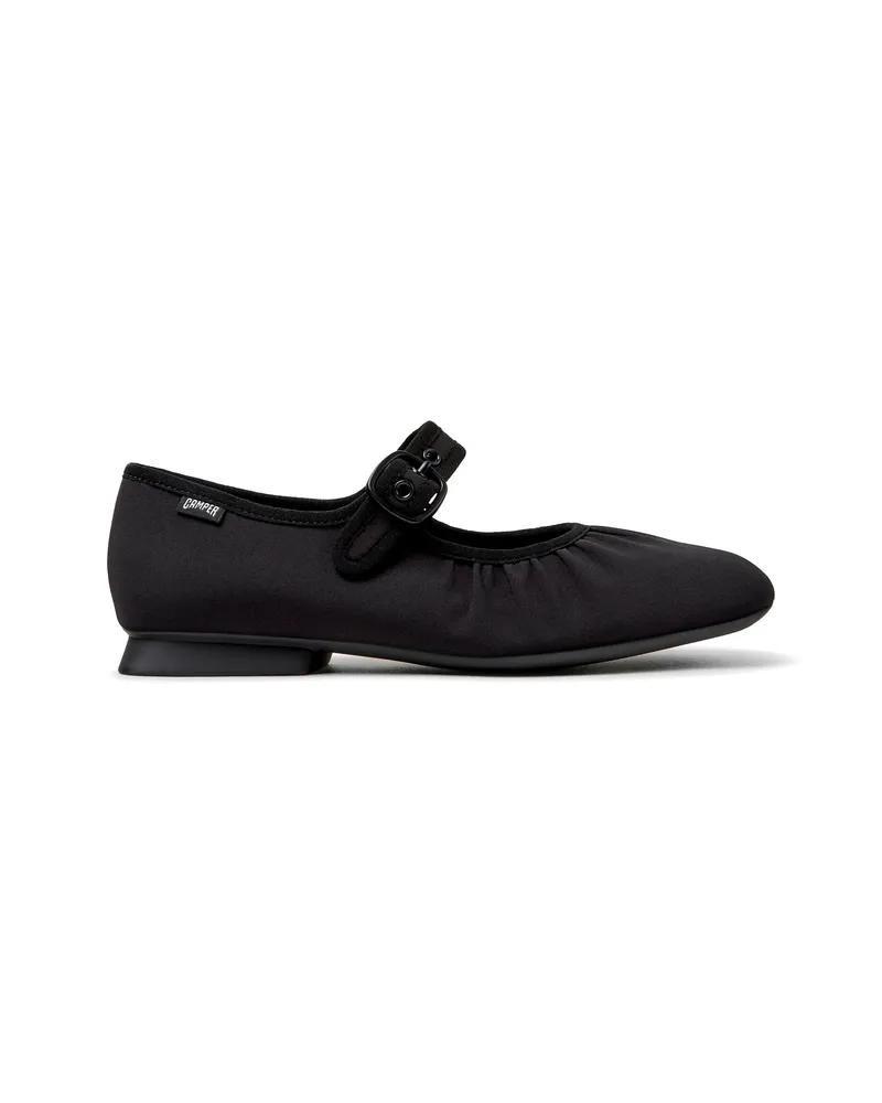 Camper Casi Myra Buckle-fastening Ballet Flats Black