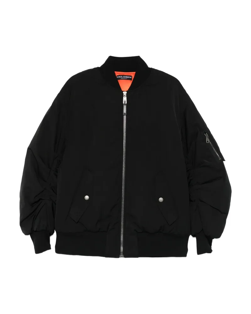 Dolce & Gabbana Zip-fastening Bomber Jacket Black