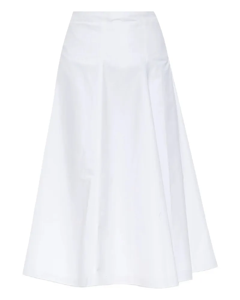 Jacquemus Panelled Flared Midi Skirt White