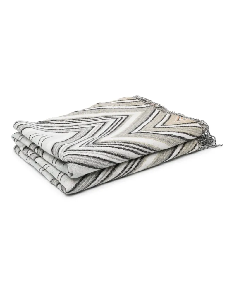 Missoni Home Zigzag-design Blanket (190cmx130cm Neutrals