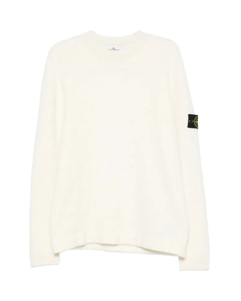 Stone Island Compass-motif Sweater Neutrals
