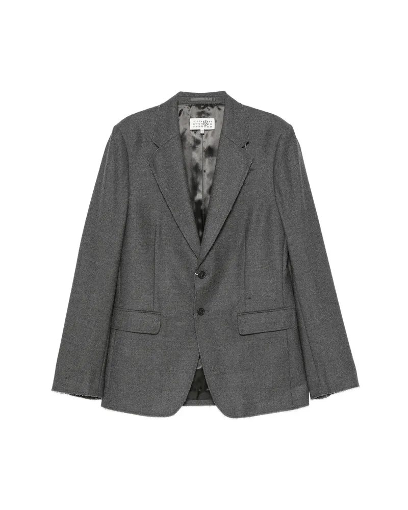 Maison Margiela Frayed-edge Blazer Grey