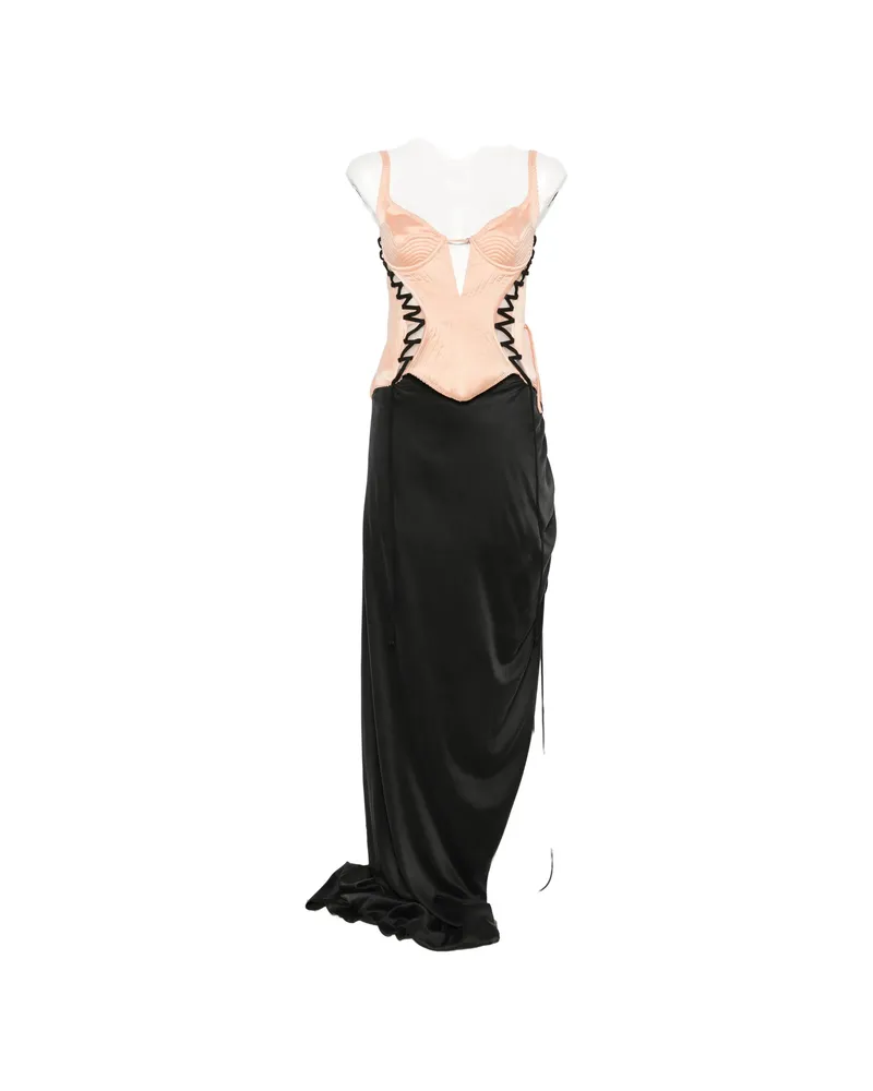 Maria Lucia Hohan Sakura Lace-up Corset Dress Black