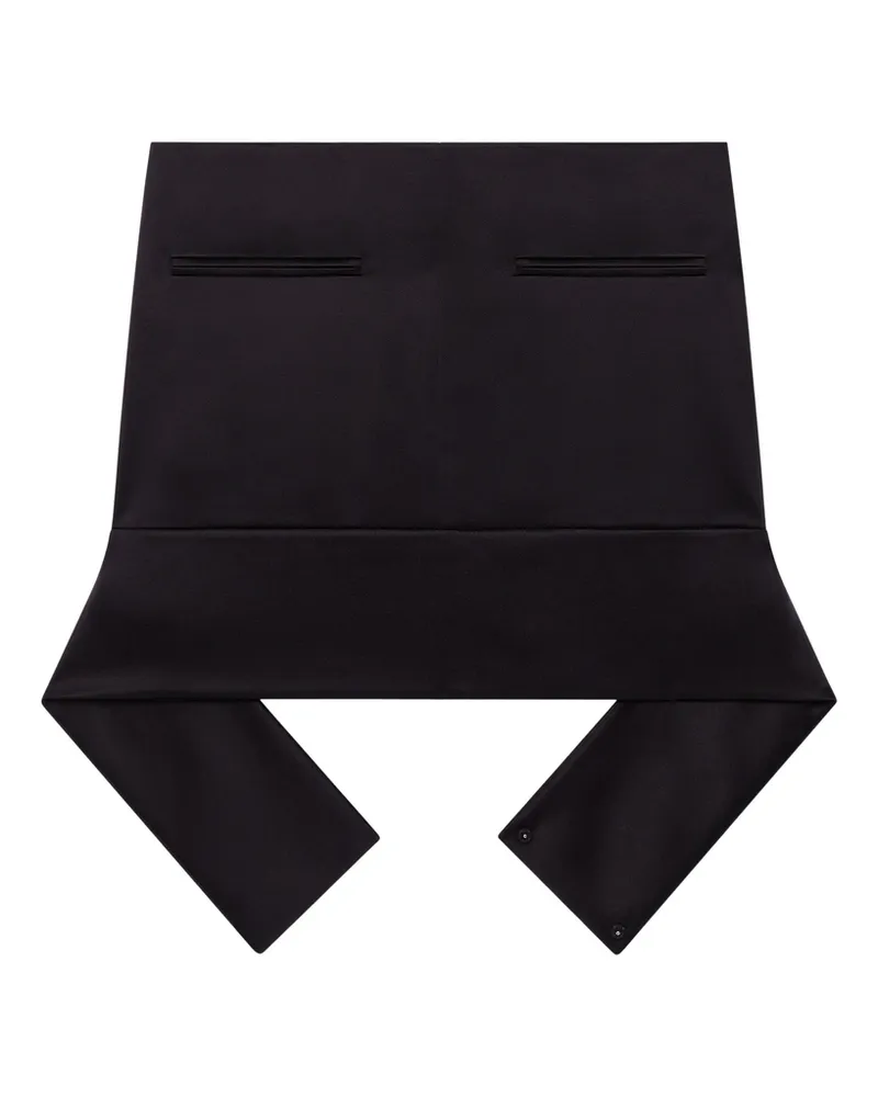 Courrèges Belted Mini Skirt Black
