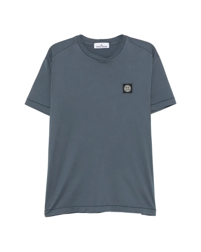 Stone Island Logo-patch T-shirt Blue