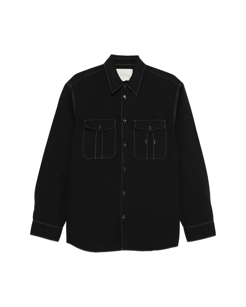 Studio Nicholson Louro Button Shirt Black