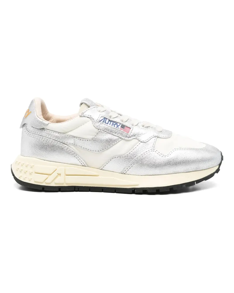 AUTRY Lace-up Sneakers Silver
