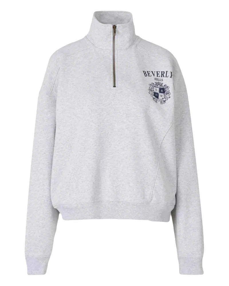 SPORTY & RICH Graphic-print Sweatshirt Grey