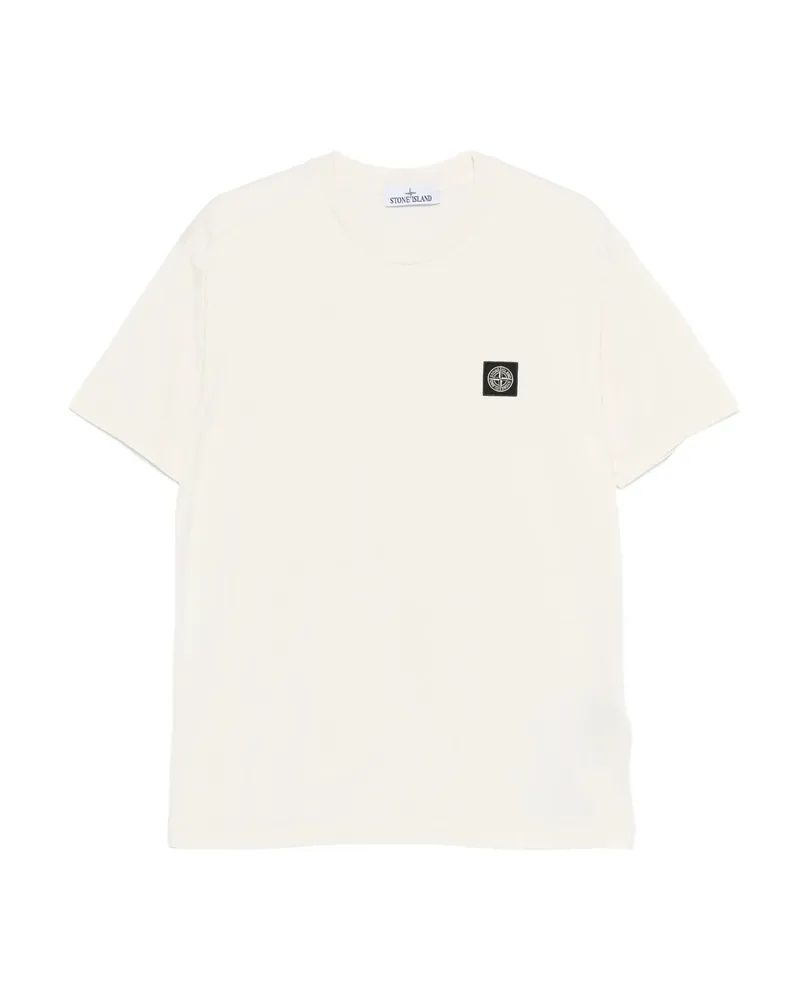 Stone Island Logo-patch T-shirt Neutrals