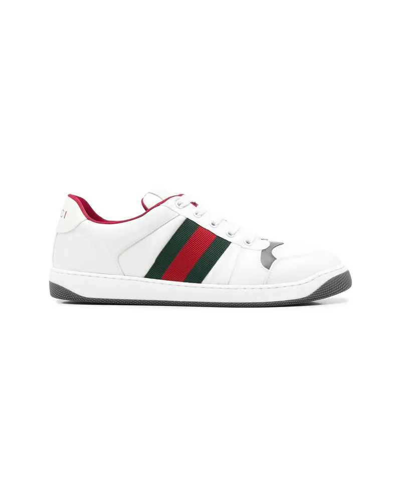 Gucci Web-stripe Interlocking G Sneakers White