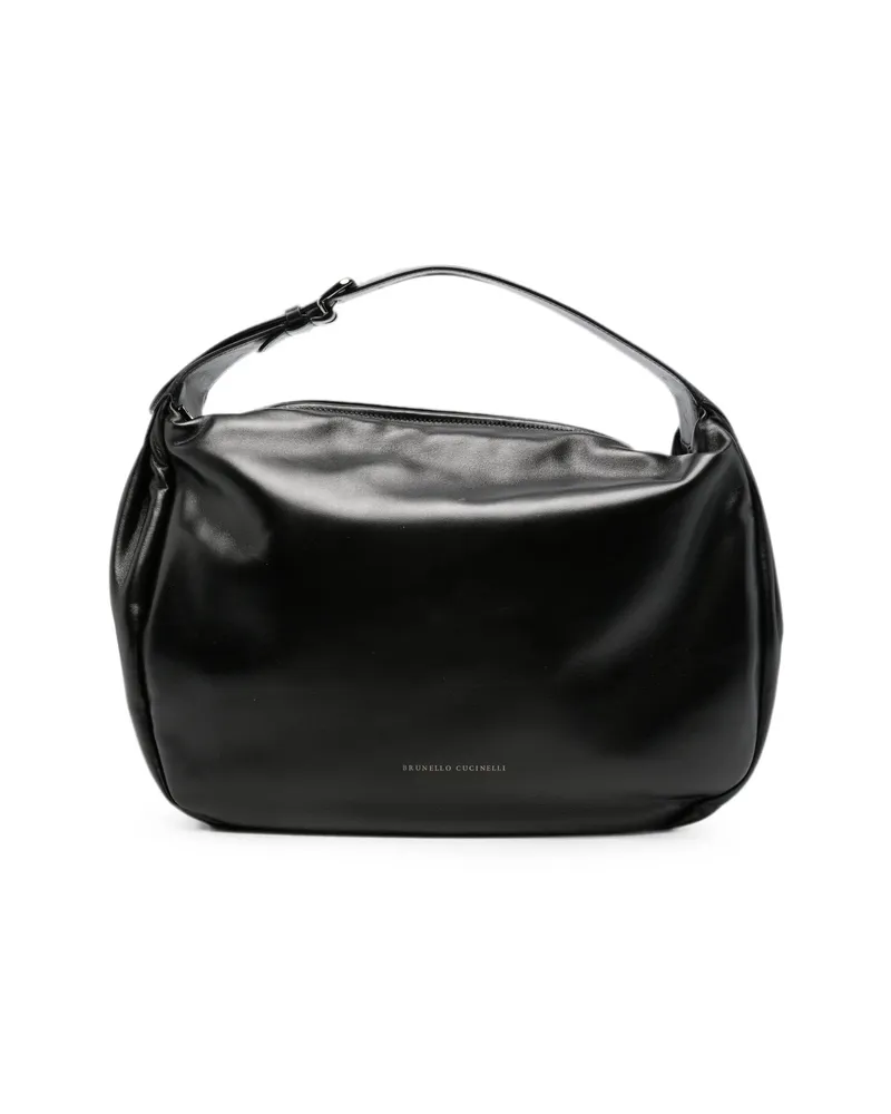Brunello Cucinelli Logo-print Tote Bag Black