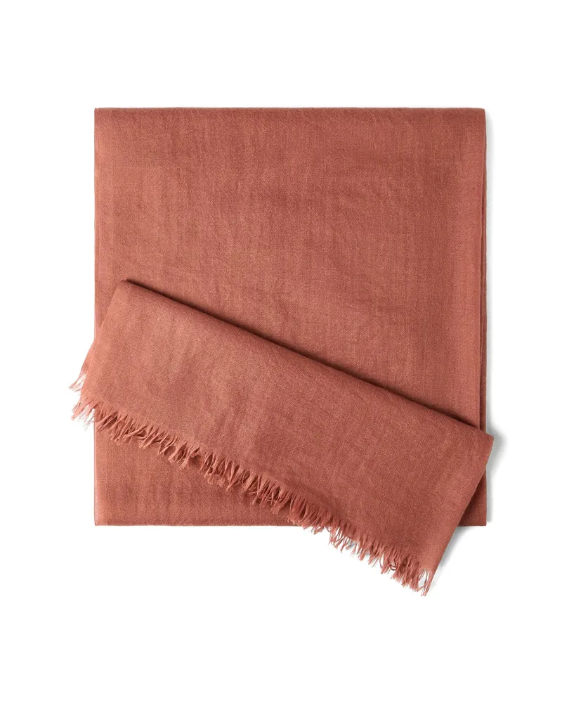Brunello Cucinelli Fringed Scarf Brown