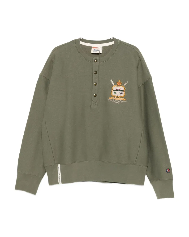 Champion Embroidered Logo Sweatshirt Green