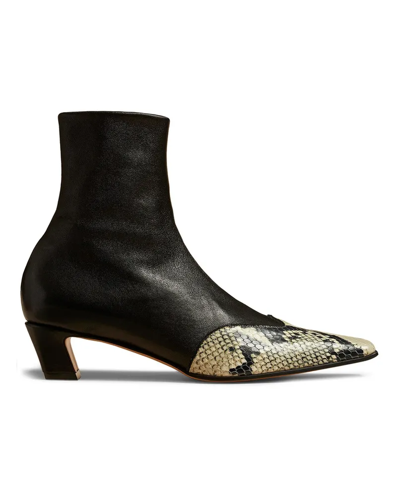 KHAITE The Neveda Leather Boots Black