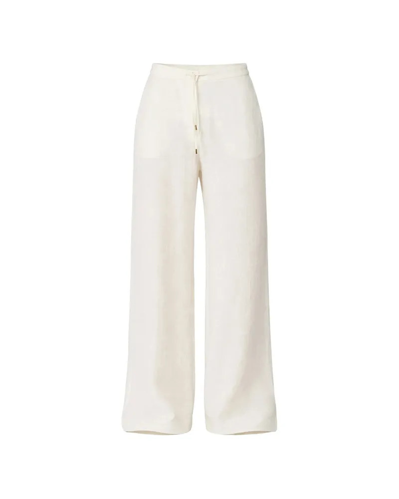 Max Mara Drawstring-fastening Trousers White